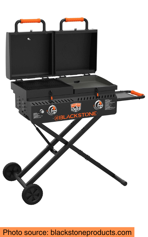 Blackstone On the Go Tailgater Gas Griddle and Grill Combo